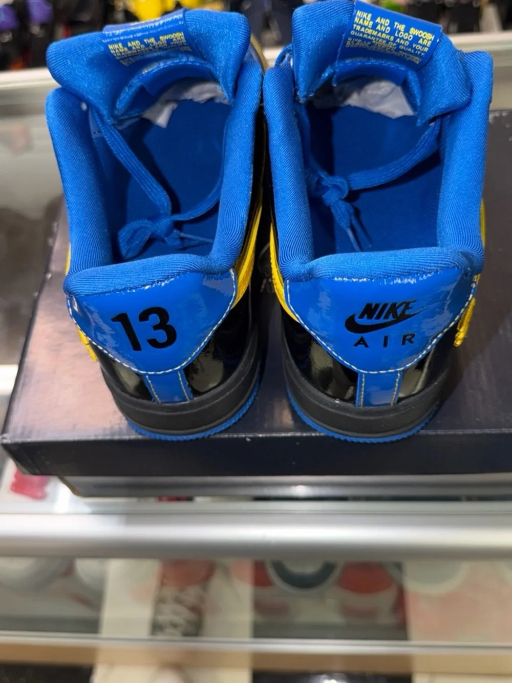 Nike Men's Low-Top Sneakers — Blue, Yellow & Black